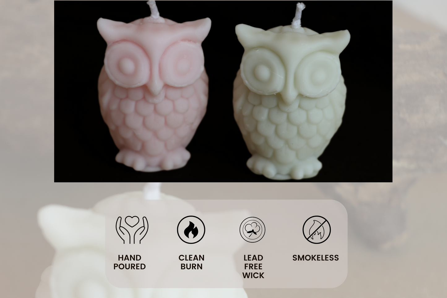 Owl Candle