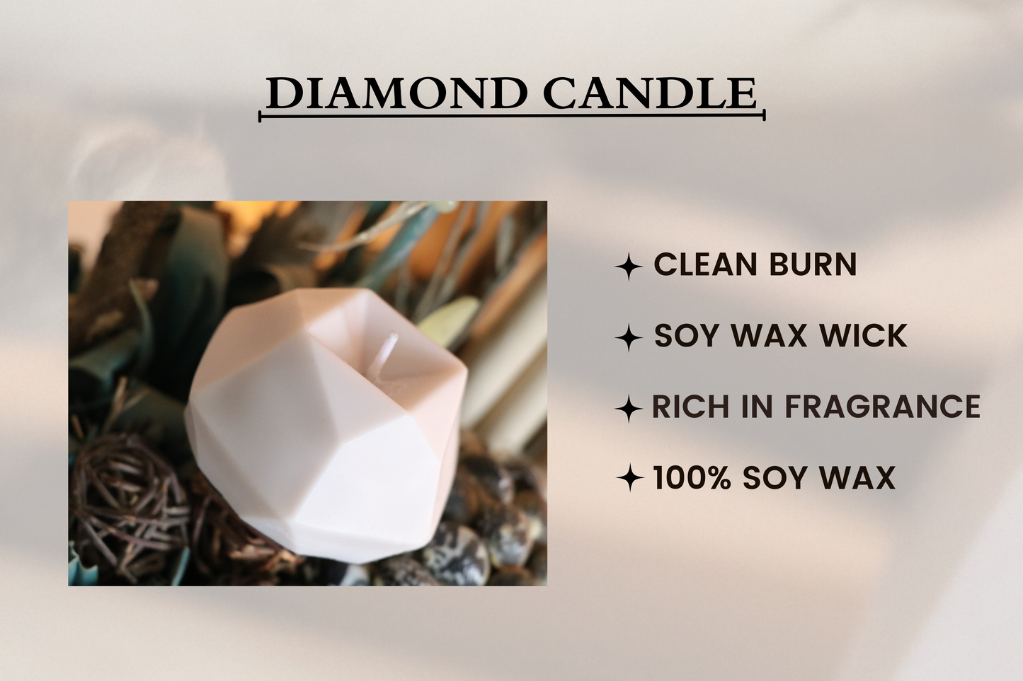 Diamond Cube Candles
